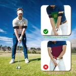 Diffuse Petrichor Golf Swing Trainer Aid,Swing Correcting Arm Band,Swing Golf Aid Trainer,Golf Trainer for Right & Left-Handed Players