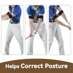 Diffuse Petrichor Golf Swing Trainer Aid,Swing Correcting Arm Band,Swing Golf Aid Trainer,Golf Trainer for Right & Left-Handed Players