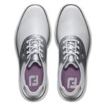 FootJoy Women's Traditions Spikeless Previous Season Style Golf Shoe, White/Silver, 8