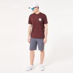 Oakley Mens Golf Broken Glass Tee, Grenache, Large