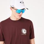 Oakley Mens Golf Broken Glass Tee, Grenache, Large