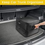 YOREPEK 2 Layer Golf Trunk Organizer, Golf Gifts for Men with Separate Ventilated Compartment for 2 Pair Shoes, Waterproof Car Trunk Locker for Balls, Tees, Clothes, Gloves, Accessories, Golfer Gifts