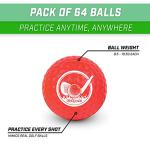 GoSports Foam Golf Practice Balls - 64 Pack Realistic Feel and Limited Flight Use Indoors or Outdoors