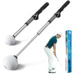 Beauyist Pro-Level Retractable Golf Swing Trainer - Right-Handed Click Stick Golf Grip Trainer | Practice & Pre-Round Warm-Up Golf Training Aid