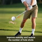 Beauyist Pro-Level Retractable Golf Swing Trainer - Right-Handed Click Stick Golf Grip Trainer | Practice & Pre-Round Warm-Up Golf Training Aid