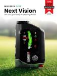 MILESEEY GenePro G1 Touchscreen & GPS Rangefinder with Slope, 43000+ Preloaded Courses, 1300 Yards Laser Range Finder Golf with Red & Green Display, 0.1s Flag Pole Locking Vibration, 6X Magnification