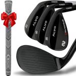 ALVO GOLF Premium Golf Wedges 52/56/60 Sets or Individual Wedges - 52 degree Gap Wedge, 56 degree Sand Wedge, 60 degree lob Wedge Golf Club - Pitching Wedge for Men Right Hand - Wedges Golf - Max spin