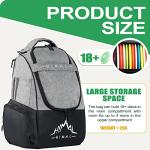 HIMAL HIMAL Disc Golf Bag Holds 22+ Discs, Durable Disc Golf Backpack with Large Capacity, and Multiple Storage Pockets