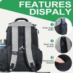 HIMAL HIMAL Disc Golf Bag Holds 22+ Discs, Durable Disc Golf Backpack with Large Capacity, and Multiple Storage Pockets