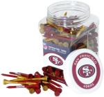 Team Golf NFL San Francisco 49ers Jar Of 175 Golf Tees 2-3/4" Golf Tees, 175 Pack, Regulation Size, Multi Team Colors
