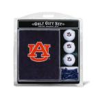 Team Golf NCAA Auburn University Tigers Gift Set: Embroidered Golf Towel, 3 Golf Balls, and 14 Golf Tees 2-3/4" Regulation, Tri-Fold Towel 16" x 22" & 100% Cotton