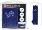 Team Golf NFL Detroit Lions Embroidered Golf Towel, 3 Golf Ball, and Golf Tee Set Gift Set Embroidered Golf Towel, 3 Golf Balls, and 14 Golf Tees 2-3/4" Regulation, Tri-Fold Towel 16" x 22" & 100% Cotton