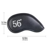Craftsman Golf Black 52 56 60 Degree Golf Wedges Headcovers Covers Embroidered Club No. on Both Sides Magnetic Closure…