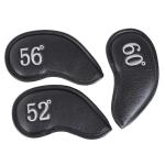 Craftsman Golf Black 52 56 60 Degree Golf Wedges Headcovers Covers Embroidered Club No. on Both Sides Magnetic Closure…