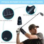 Siciwelely 3-Piece Golf Wrist Trainer Set with Wrist Strap/Arm Band/Storage Bag, Golf Wrist Training Aid to Correct Wrist Angle & Develop Muscle Memory,Golf Wrist Brace Corrector for Golf Beginners