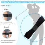 Siciwelely 3-Piece Golf Wrist Trainer Set with Wrist Strap/Arm Band/Storage Bag, Golf Wrist Training Aid to Correct Wrist Angle & Develop Muscle Memory,Golf Wrist Brace Corrector for Golf Beginners