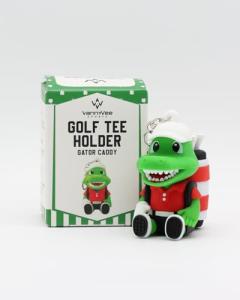 VannyVee Sports Gator Caddy Golf Tee Holder, Includes 8 Golf Tees, Fun Golf Accessories for Men and Women, Stylish Golf Bag Accessory and Golf Gift