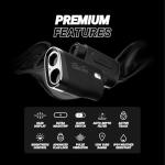Blue Tees Golf Series 4 Ultra Golf Rangefinder with Slope Switch (Black)