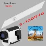 HiREED Golf Rangefinder with Slope 1200 Yards Laser Range Finder Golf Continuous Scan Flag Lock Vibration, 7X Magnification Strong Magnet USB Rechargeable Range Finders with Magnet Stripe