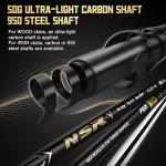 PGM NSR V 18 Piece Men's Complete Golf Club Sets - Adjustable Loft Titanium Driver (0.86 COR), Precision Weighted Fairway Woods, Forged Irons, CNC Milled Putter, with Stand Bag - Right Handed