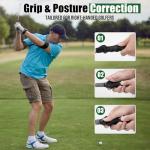 BAIRBRE Retractable Golf Swing Training Aid, Golf Grip Trainer for Swing Tempo & Chipping Practice, Right-Handed Golf Swing Trainer with Arm Band for Beginners, Indoor Outdoor Practice
