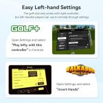 AMVR Golf Club Attachment Compatible with Meta/Oculus Quest 3S/Quest 3, Non-Slip VR Golf Handle Grip for Golf +, 80 Degree Design Keep Tracking （for Right Controller, Not for Charging Dock Battery）