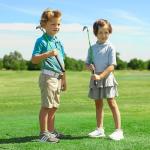 PGA TOUR Kids Golf Club Set for Ages 3-5 (3’6”-4’1”) – Left Handed Junior Beginner Starter Set with Driver, 7 Iron, Putter & Lightweight Stand Bag – Youth Golf Clubs for Boys & Girls by Golfgen