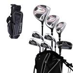 Aspire XD1 Teen Golf Club Set for Ages 13-16 (5'1"-5'6") - Left/Right-Handed Complete Youth Golf Club Set with Driver, Hybrid, 7-PW Irons, Putter, Stand Bag & 3 Headcovers (Right Hand)
