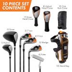 PGA TOUR Youth Golf Club Set – 10-Piece Left-Handed Junior Golf Club Set for Ages Ages 12-17 (5’2”-5’10”) – Beginner Golf Clubs for Kids by Golfgen