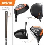 PGA TOUR Youth Golf Club Set – 10-Piece Left-Handed Junior Golf Club Set for Ages Ages 12-17 (5’2”-5’10”) – Beginner Golf Clubs for Kids by Golfgen