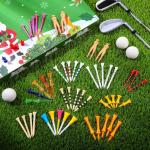 MiniInflat Golf Advent Calendar 2025 for Men 24 Days Christmas Golf Tee Advent Calendar Christmas Countdown Tees Set for Party Gifts Sports Lover