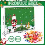 MiniInflat Golf Advent Calendar 2025 for Men 24 Days Christmas Golf Tee Advent Calendar Christmas Countdown Tees Set for Party Gifts Sports Lover