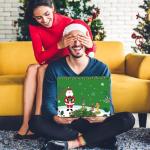 MiniInflat Golf Advent Calendar 2025 for Men 24 Days Christmas Golf Tee Advent Calendar Christmas Countdown Tees Set for Party Gifts Sports Lover