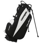 NovaTour Golf Stand Bag - Lightweight Golf Bag with Stand and 7 Way Dividers, Dual Strap, Waterproof Pocket, Insulated Sleeve, Easy-Lift Handles and Swing-Cam Holder (Carbon Black)