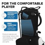 NovaTour Golf Stand Bag - Lightweight Golf Bag with Stand and 7 Way Dividers, Dual Strap, Waterproof Pocket, Insulated Sleeve, Easy-Lift Handles and Swing-Cam Holder (Carbon Black)