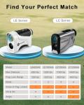PEAKPULSE Range Finder Golf with Slope 1700 Yards 6X Zoom Angle Measurement Laser Golfing Rangefinders Distance Flag Pole Locked with Vibration Golfer Accessories for Men Women