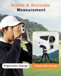 PEAKPULSE Range Finder Golf with Slope 1700 Yards 6X Zoom Angle Measurement Laser Golfing Rangefinders Distance Flag Pole Locked with Vibration Golfer Accessories for Men Women