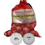 Golf Ball Planet 72 Store Line Assorted Used Recycled Golf Balls in Mesh Bag 4A/3A Condition