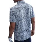 Nike Dri-FIT Tour POA Print Golf Polo Shirt - Lightweight, Full Coverage Pattern Polo (Lt Armory Blue | White, X-Large)