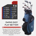 PGF Labs Men's Gold TP BG-77 Complete Golf Club Package Set [14-Pieces][Flex: Regular] [Hand: Right] [Length: Standard]