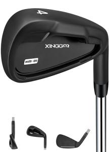 XM-01 Individual Golf Irons or Golf Irons Set - Premium Men Golf Club Iron with Steel Shaft for Right Hand Golfers Stiff Flex (#4 Iron Single, Right)