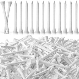 Mudder 600 Pack Golf Tees Bulk Wooden Golf Tees Wood for Men Balls Accessories(2-3/4 Inch,White)