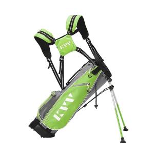 KVV Junior Golf Stand Bag, Lightweight Golf Stand Bag for Children Kids Ages 7-9(Lime)
