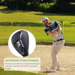 Full Face Golf Wedge Set or Individual Golf Wedge 52/56/60 Degree Gap Wedge Sand Wedges Lob Wedge | Solid Shots | No Chunking for All Lies (Black, Golf Wedges 52, 56, 60 Sets)