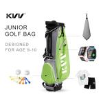 KVV Junior Golf Stand Bag, Lightweight Golf Stand Bag for Children Kids Ages 7-9(Lime)
