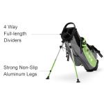 KVV Junior Golf Stand Bag, Lightweight Golf Stand Bag for Children Kids Ages 7-9(Lime)