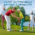 PGM Children's Golf Club Set - Can Hit Real Balls, 3 Pieces Clubs Includes Wood, Iron, and Putter, Great for Beginner Boys and Girls, Instructional Training Set