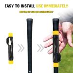 Golf Grip Trainer 2 Pcs ，Golf Training Aid for Strength Accuracy, Correct Your Grip Wrist Action, Golf Accessories for Men Women