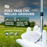 ALVO GOLF Premium Golf Wedges 52/56/60 Sets or Individual Wedges - 52 degree Gap Wedge, 56 degree Sand Wedge, 60 degree lob Wedge Golf Club - Pitching Wedge for Men Right Hand - Wedges Golf - Max spin