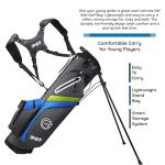 PGF Gold TP JR Kids Junior Golf Club Set – [Black] [Hand: Right] [Height50–56"][Age for 7–10]